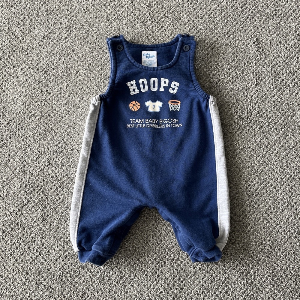 Vintage Baby B'gosh‎ Overalls. Romper. Basketball. Osh Kosh, 6-9 Months